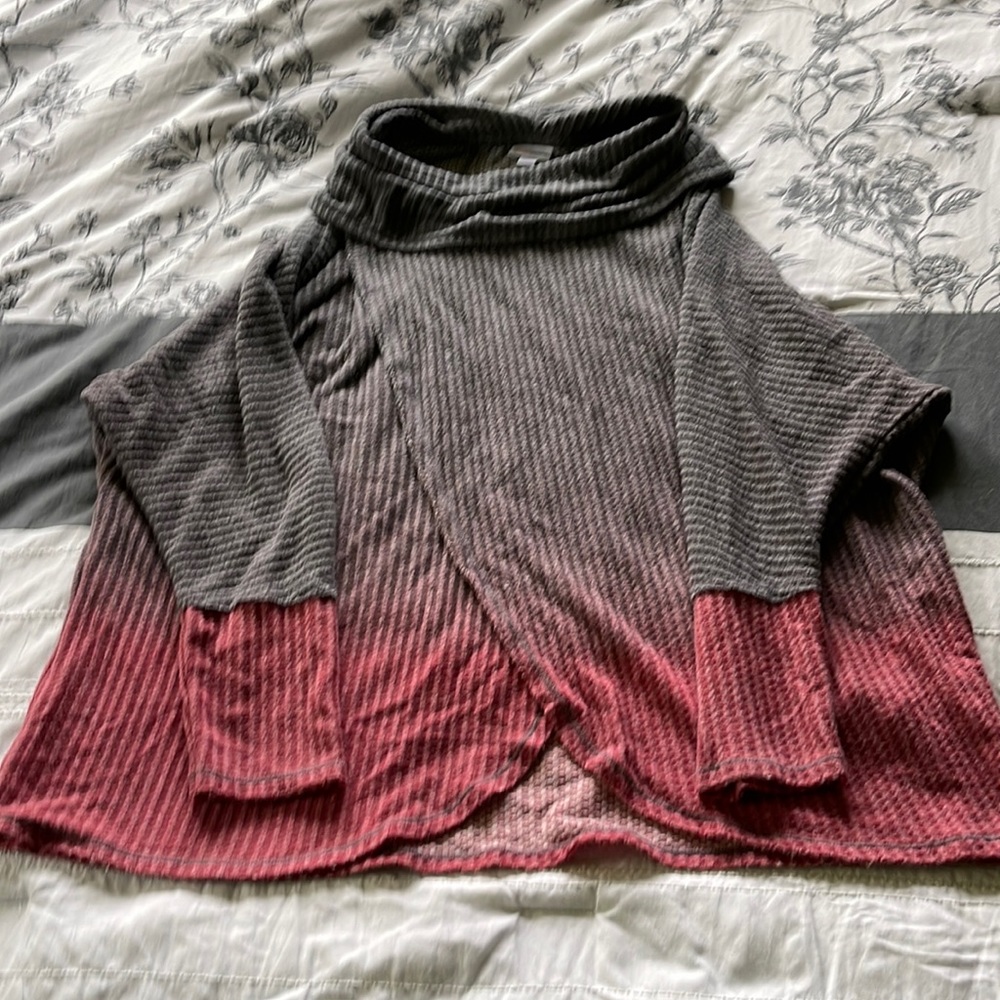 Large LLR cowl neck top.